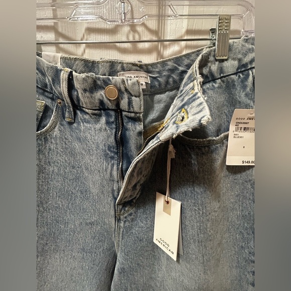 NWT GOOD AMERICAN Women's Light Blue Jeans Size 8/29 $149 MSRP - Picture 6 of 6